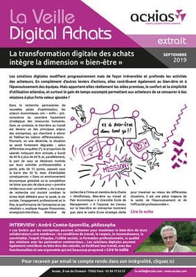 La transformation digitale des achats intègre la dimension « bien-être »