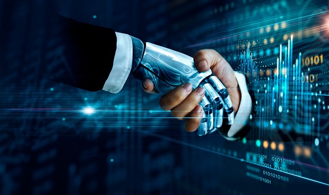 IA Analytics étude Hackett main robot chatbot décisionnel